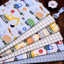 厂家批发 宝宝全棉布无荧光剂 卡通汽车 罩衣尿垫纯棉床品布料