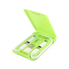 Universal phone holder for business cards, cards, transfer, charging cable, set