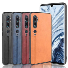 适用小米Note10 Lite手机壳redmi Note8 Pro保护套牛纹车线皮壳8T