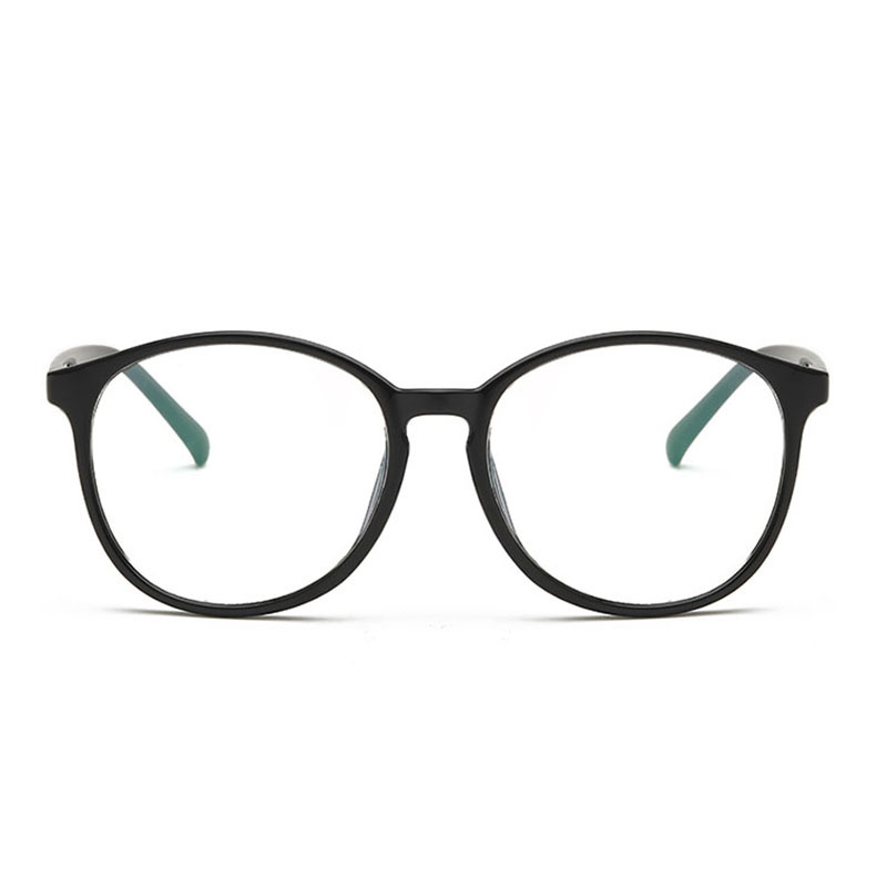 2025 new flat mirror plastic round retro literature and art college myopia glasses frame bag pattern 8007 glasses frame