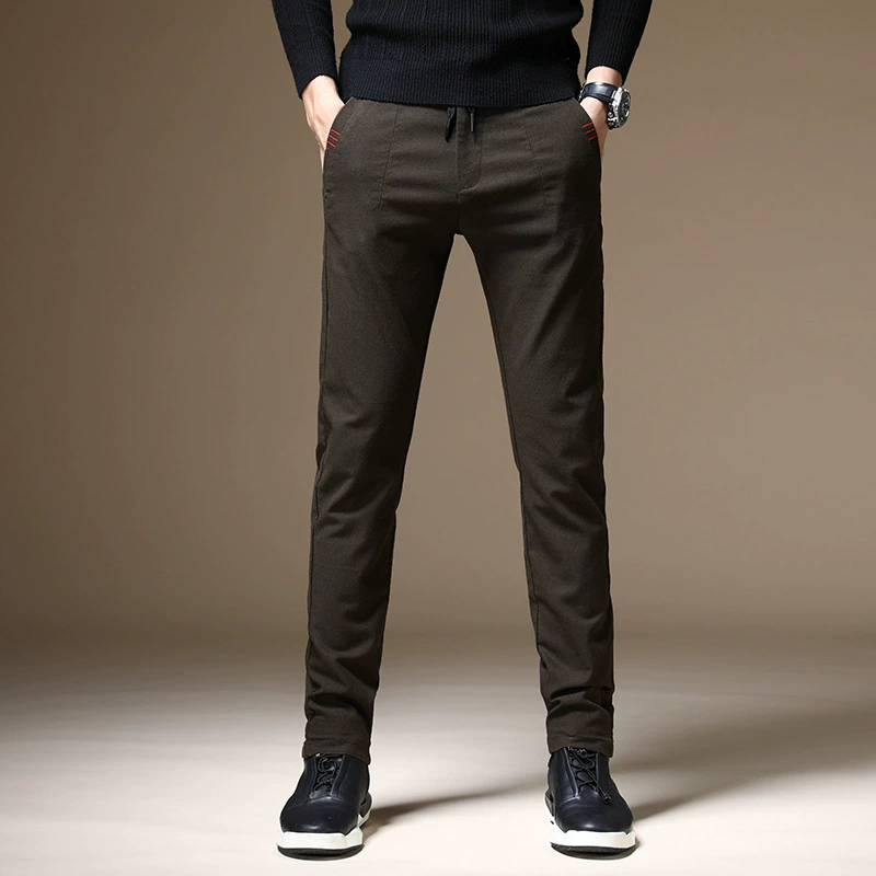 Летние трендовые черные кэжуал штаны, корейский стиль, slim fit, эластичный пояс