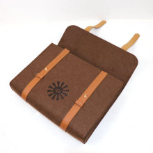 跨境電商供應毛氈電腦包手提羊絨褲收納袋