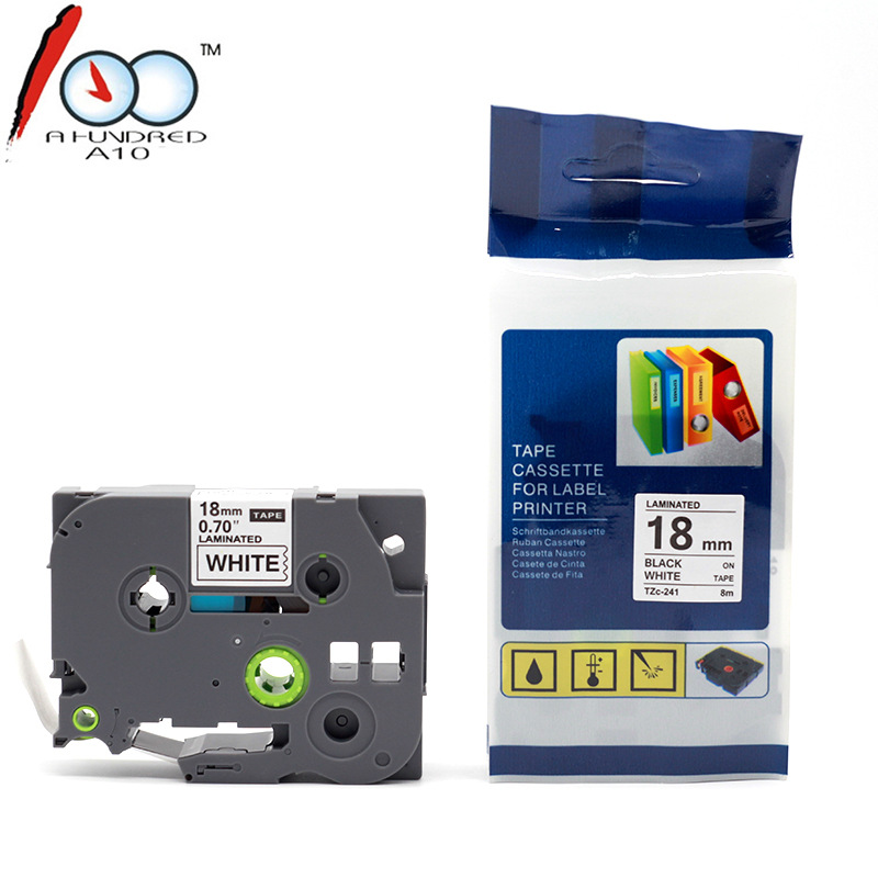 Cinta compatible Brother TZe-641 – Etiquetas de 18 mm, tubo termocontraíble y código de barras