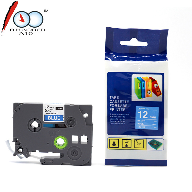 Cinta compatible Brother TZe-641 – Etiquetas de 18 mm, tubo termocontraíble y código de barras