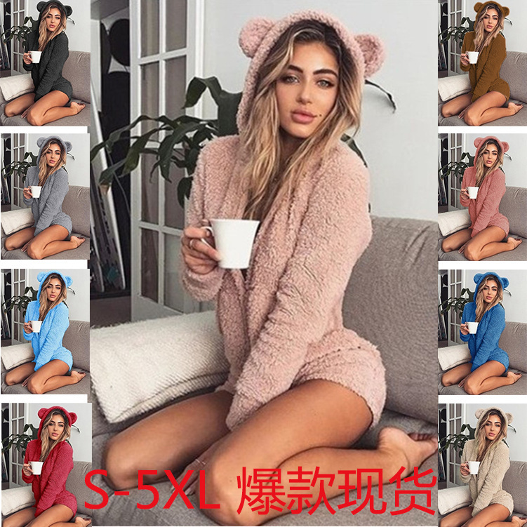 Amazon eBay AliExpress wish2022 Otoño e Invierno popular con capucha de manga larga mono de felpa en stock