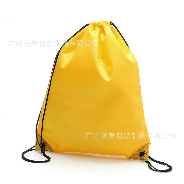 厂家满版热升华抽绳束口袋210D涤纶拉绳双肩背包牛津布购物袋
