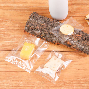 Factory supply machine-sealed full transparent serrated easy-to-tear biscuit bag scented tea bag baking bag