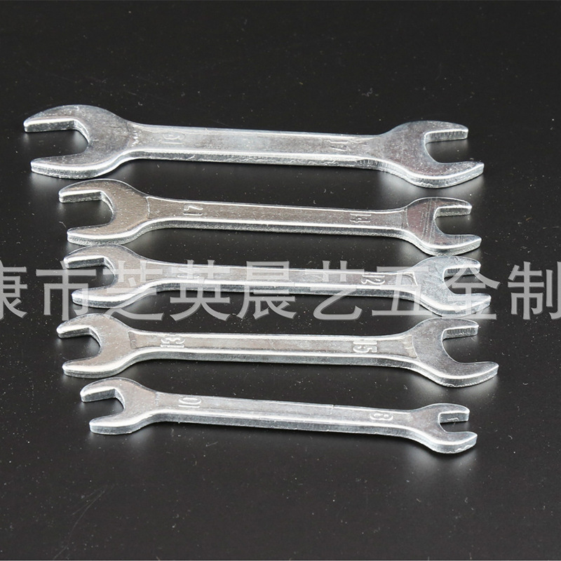 开口扳手冲压铁皮扳手自行车扳手双头开口呆扳手配机扳手手动工具