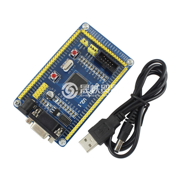 C8051F120核心开发板 C8051F微小系统板 12位AD/DA单片机学习板