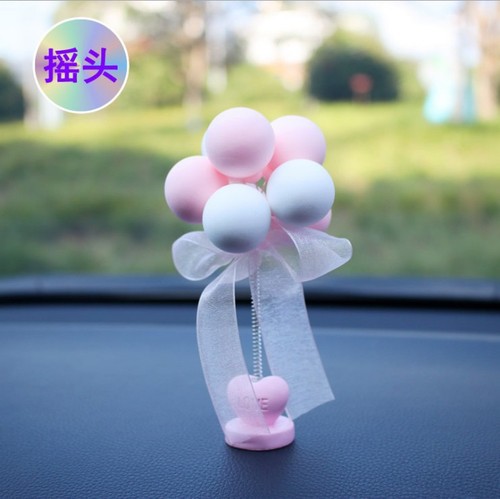 Car ornaments, car interior ornaments, cute and beautiful car clay shaking head confession balloons