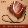 Fashionable leather one-shoulder bag, shoulder bag, genuine leather, city style