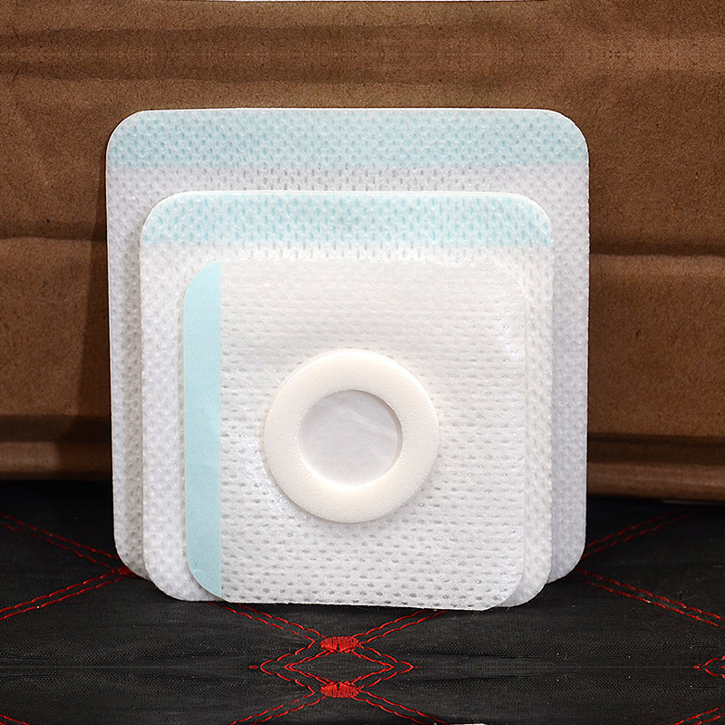 Non-woven spunlace hollow three-volt paste acupoint paste belly button paste blank manufacturer plaster blank paste