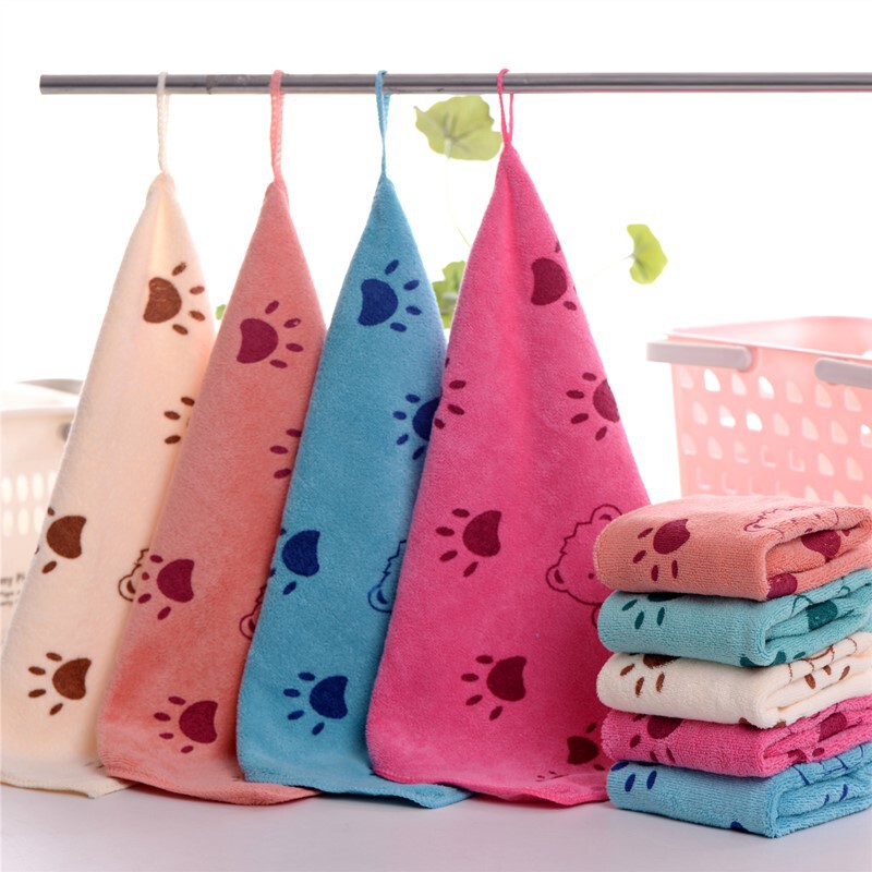 Factory microfiber 25*25 square towel cartoon kindergarten children's towel gift small towel with logo Factory microfiber 25*25 square towel cartoon kindergarten children's towel gift small towel with logo
