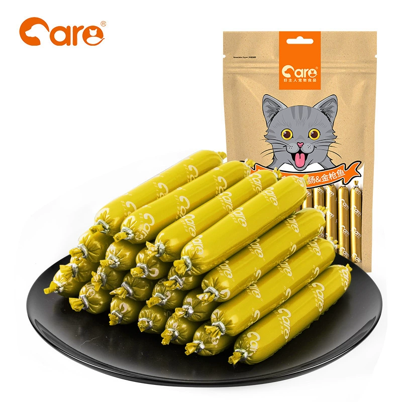 Хорошие лакомства для кошек для котят и взрослых кошек, которые набирают вес и дополняют кальций, мясные полоски, тренировочные лакомства для кошек с 12 кусочками ветчинной колбасы.