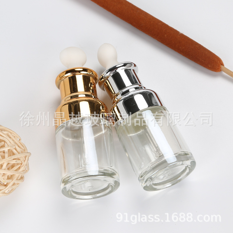 透明精油瓶滴管分装瓶钓鱼小药瓶精华原液分装瓶指甲液瓶印刷