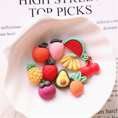 Апельсиновая банановая клубничная авокадо смола украшения аксессуары Diy Fruit Drop Glue Mobile Phore Case Material
