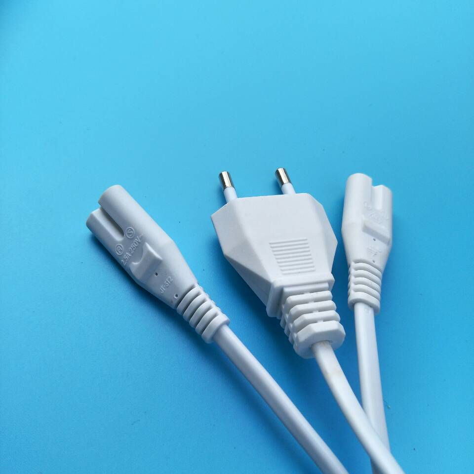 厂家供应意大利插头电源线 2*0.75平方 意标电源线10A插头线