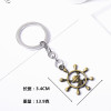 One Piece Pirate Luffy Metal Key Buckle Straw Hat Skeleton Key Chain Anime Surrounding Exquisite Small Gift Wholesale