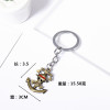 One Piece Pirate Luffy Metal Key Buckle Straw Hat Skeleton Key Chain Anime Surrounding Exquisite Small Gift Wholesale