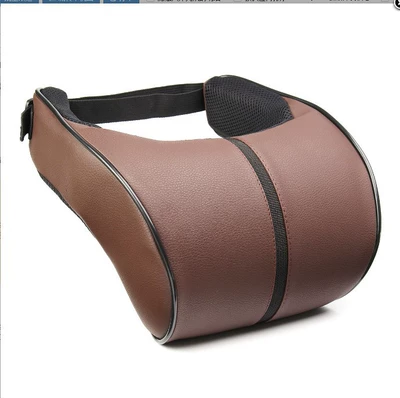 Headrest Memory Foam Dropshipping - headrest-brown-black-belt