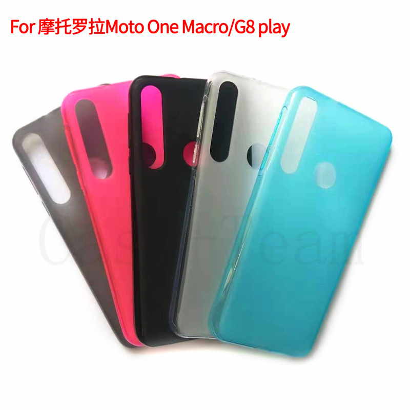 Protective Case for Motorola Moto One Macro Phone Case G8 Play Pudding Frosted Material