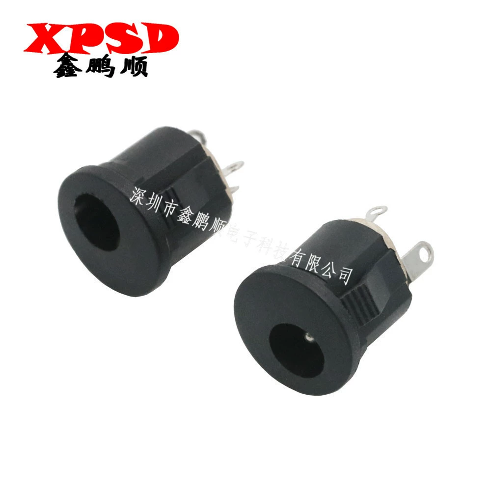 DC-разъем питания DC-022A карточного типа, гнездо питания DC 5.5×2.1, зарядный карточный разъем, контакт 2.0