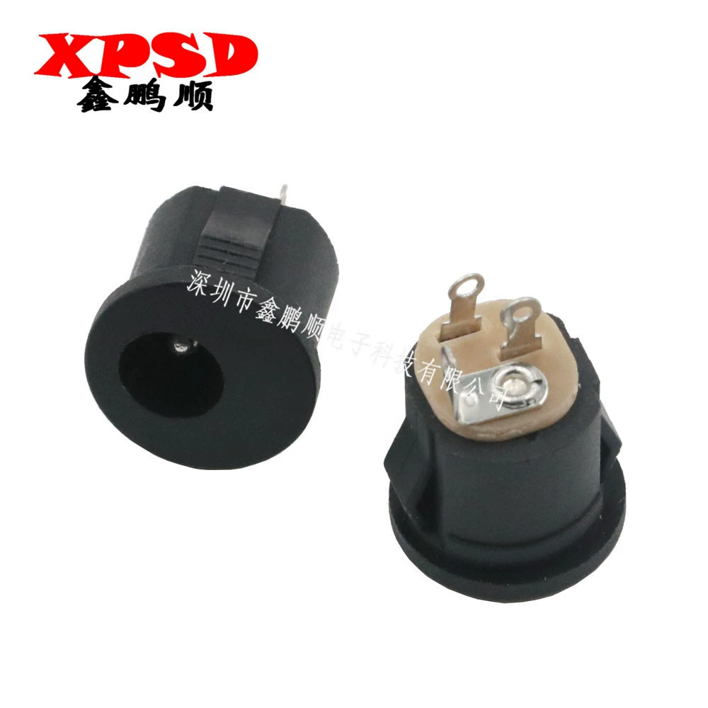 DC-разъем питания DC-022A карточного типа, гнездо питания DC 5.5×2.1, зарядный карточный разъем, контакт 2.0