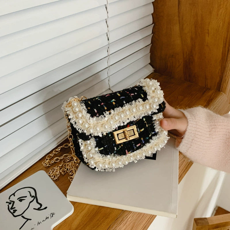 Малый кошелек из жемчужины на выход, стиль Chanel, (международная торговля)