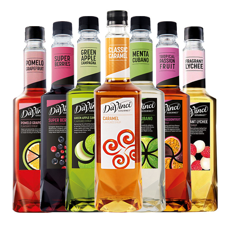 Free Shipping Da Vinci Syrup Almond Blue Mandarin Vanilla Lemongrass Passion Fruit Fruit Juice for Baking Cocktail Coffee Milk Tea