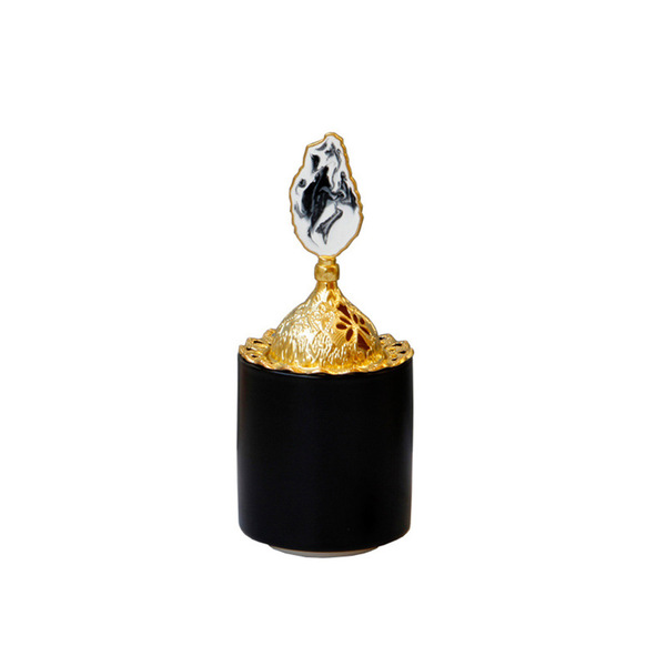 Modern golden matte white table Incense burner