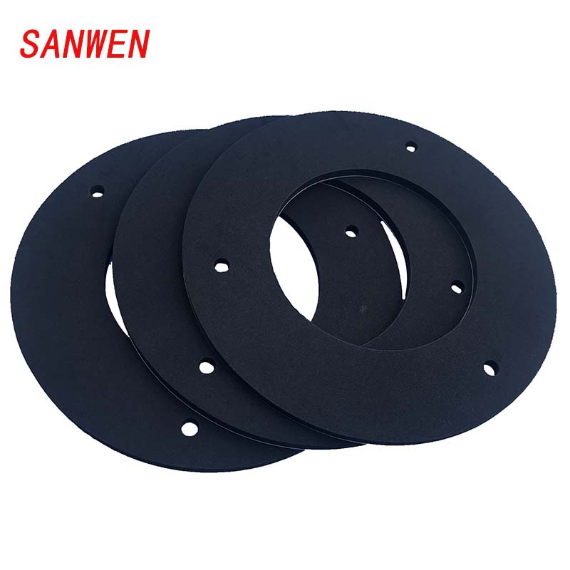 东莞厂家供应黑色EVA泡棉圆形滤芯有孔垫圈圆环有孔泡棉胶圈防滑