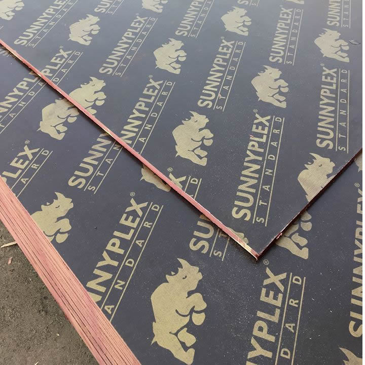 Contrachapado laminado de gran ancho para construcción, encofrado exterior para obras, melamina, contrachapado de ingeniería duradero