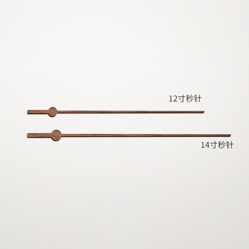 Negro nogal Haya Rosewood madera maciza puntero personalidad Cruz puntada cobre manga DIY reloj aguja