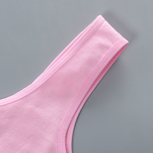 Girls bra 7-14 years old children's development period small vest underwear double-layer sling pure cotton foreign trade junior high school girls