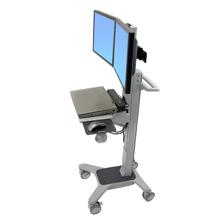 Aigesheng Ergotron dual-screen computer mobile cart Medical Office Mobile table lifting table 24-194-055