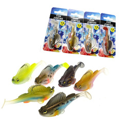 Weihai Fishing Tackle Wholesale Jumping Fish Lead T Tail Soft Bait Lure Anti- snag Soft Bait Fishing Bait