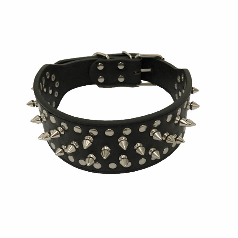 Большой ошейник для собак Bullet Nail Punk Dog Collar Негабаритный ошейник для домашних животных