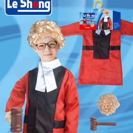 儿童法官演出服cosplay律师职业法官体验游戏服万圣节表演服09107