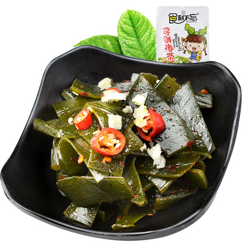 Eat without forgetting individually packaged kelp shredded kelp flakes ready-to-eat boxed aquatic casual spicy snacks manufacturers wholesale