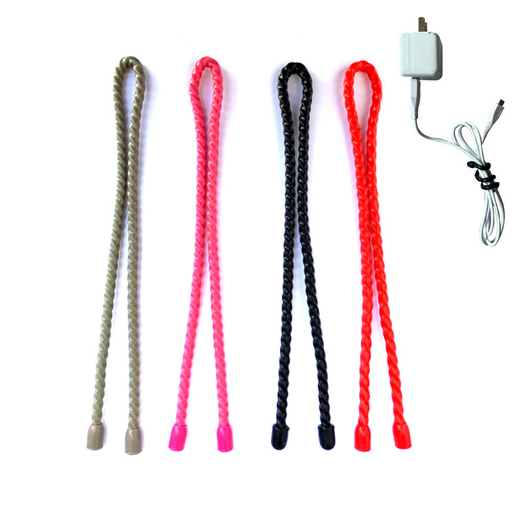 硅胶绑带绑线器耳机收纳软胶带数据线困扎带理线器绕线器