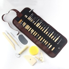 Cross-border ceramic tools 30-piece set, clay sculpting knives, soft clay, handmade DIY clay tool set