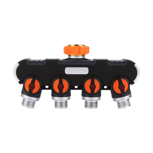 One-point four-way faucet water diverter American standard European standard external thread four-way garden hot-selling valve diverter