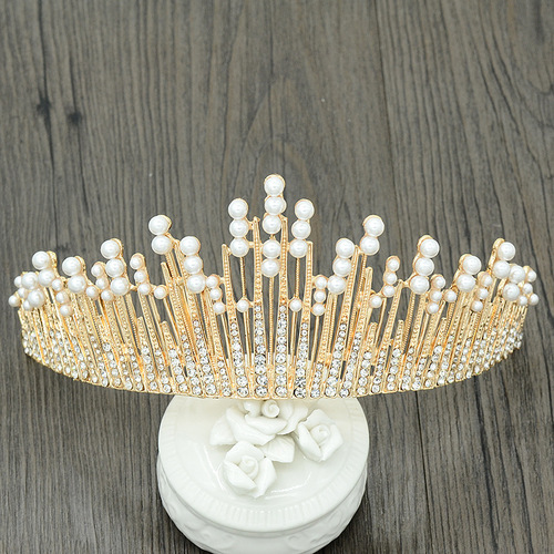 Bridal accessories Korean birthday cake crown wedding dress accessories baroque headdress headband hair accessories