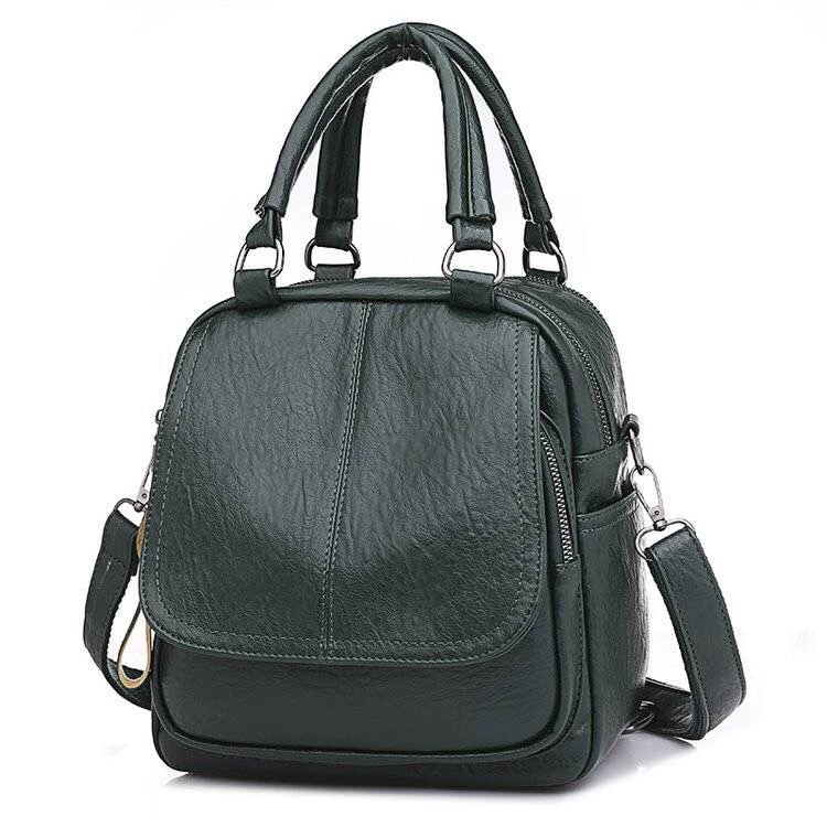 Женская функциональная сумка 3‑в‑1, handbag/плечевая/рюкзак, кожзам, 0.5 кг