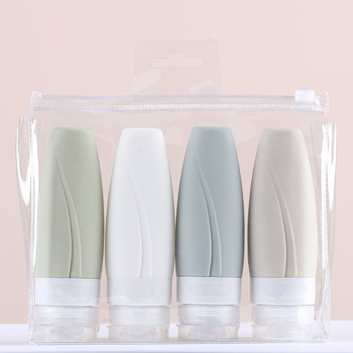 Silicone divided travel bottles set, silicone bottles, cosmetic divided storage bottles, shower set divided bottles