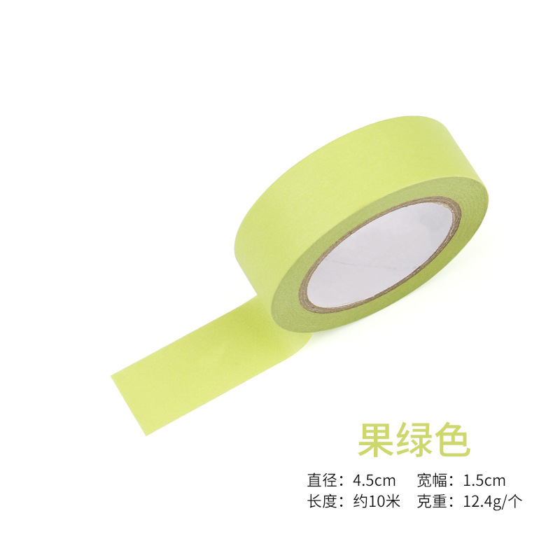 10 color del arco iris cinta de papel cinta de encaje DIY grabable color caramelo cinta de color sólido 10 m cinta de lágrima mano