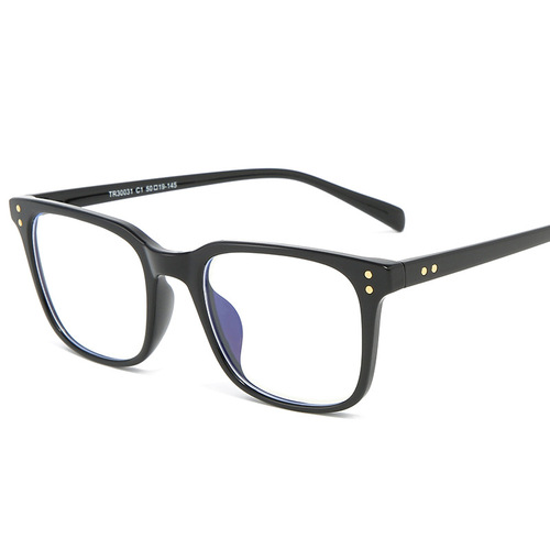 TR30031 New Large Frame Aviator Sunglasses Wholesale Korean Version TR90 Eyeglass Frame Retro Buckle Anti-Blue Light Glasses