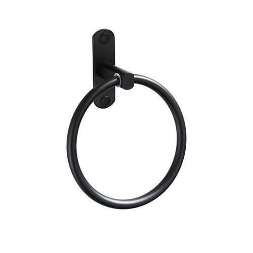 Black space aluminum towel ring European style bathroom towel rack towel ring antique hotel bathroom shelf
