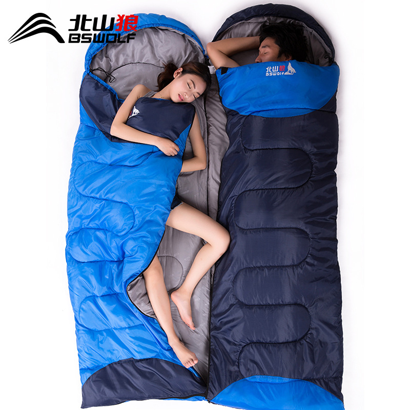 Beishanlang Can Be Spliced Into Four-season Universal Camping Sleeping Bag,Outdoor Travel Camping Breathable And Warm Cotton Sleeping Bag Single
