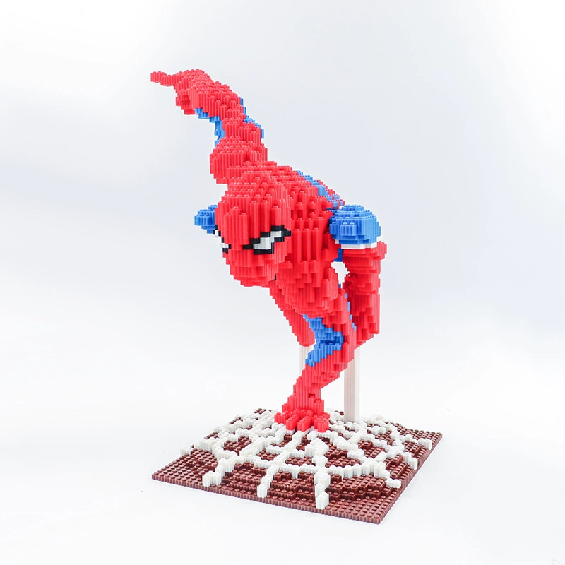 Constructor, smart toy, Spiderman, Iron Man, Superman, small particles